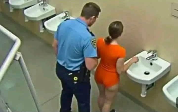 The policeman was taken away and forgot that there was a camera when
